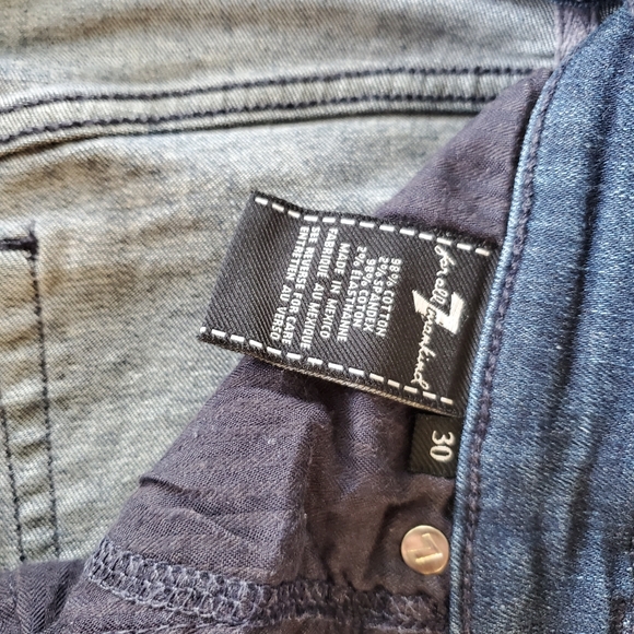 7 for All Mankind Ankle Gwenevere Jeans, Size 30 - Picture 7 of 7